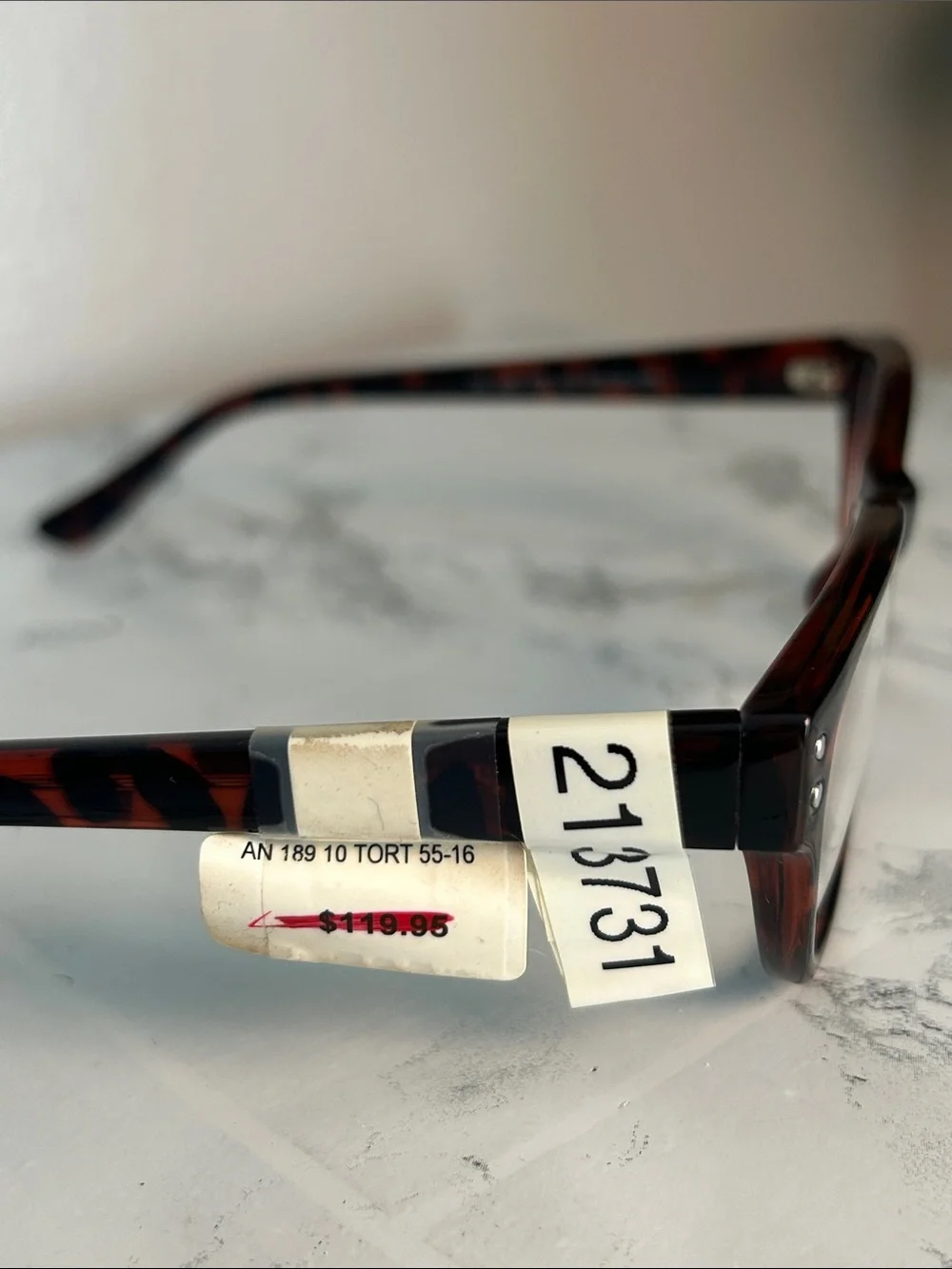 Next Issue AN 189 Tortoise Rectangular Eyeglass Frames 55-16-145 New with Tags